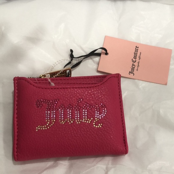 Juicy Couture pink flash breaking the rules bifold wallet with pullout card case - Picture 2 of 14